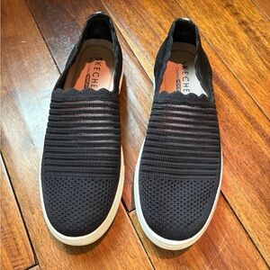 Skechers Women's Poppy Breezy Street Memory Foam Sneakers Black